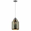 Infurniture PL1261-CH-D 8.25 x 5.12 in. One Light Pendant, Brush chrome PL1261-CH(D)